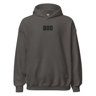 Embroidered GOD Cross Hoodie
