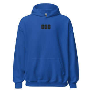 Embroidered GOD Cross Hoodie