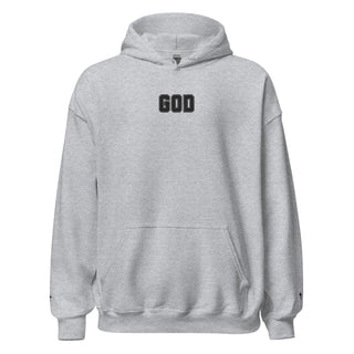 Embroidered GOD Cross Hoodie