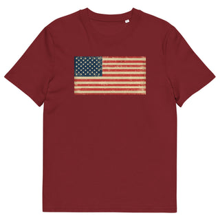 American Flag Organic Cotton  T Shirt