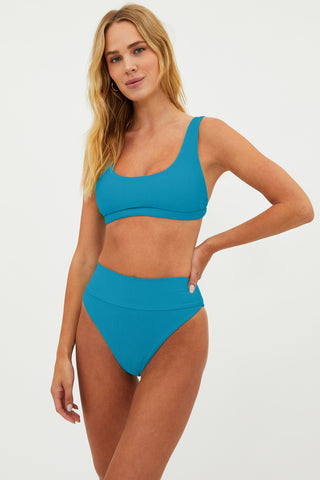 Peyton Bikini Top Riviera Blue