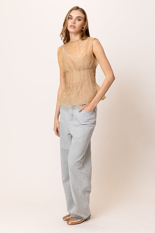 Elfreda Top | Nude - Glamourous Grace