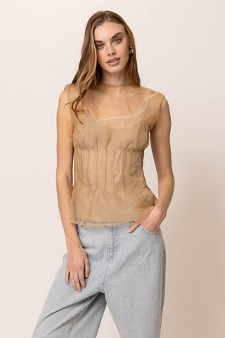Elfreda Top | Nude - Glamourous Grace