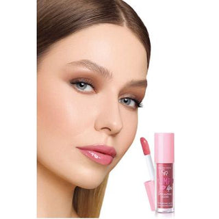 Golden Rose Lip Plumping Gloss - Moisturizing, Plumping, Non-Sticky Lip Gloss with Hyaluronic Acid & Avocado Oil - Glamourous Grace