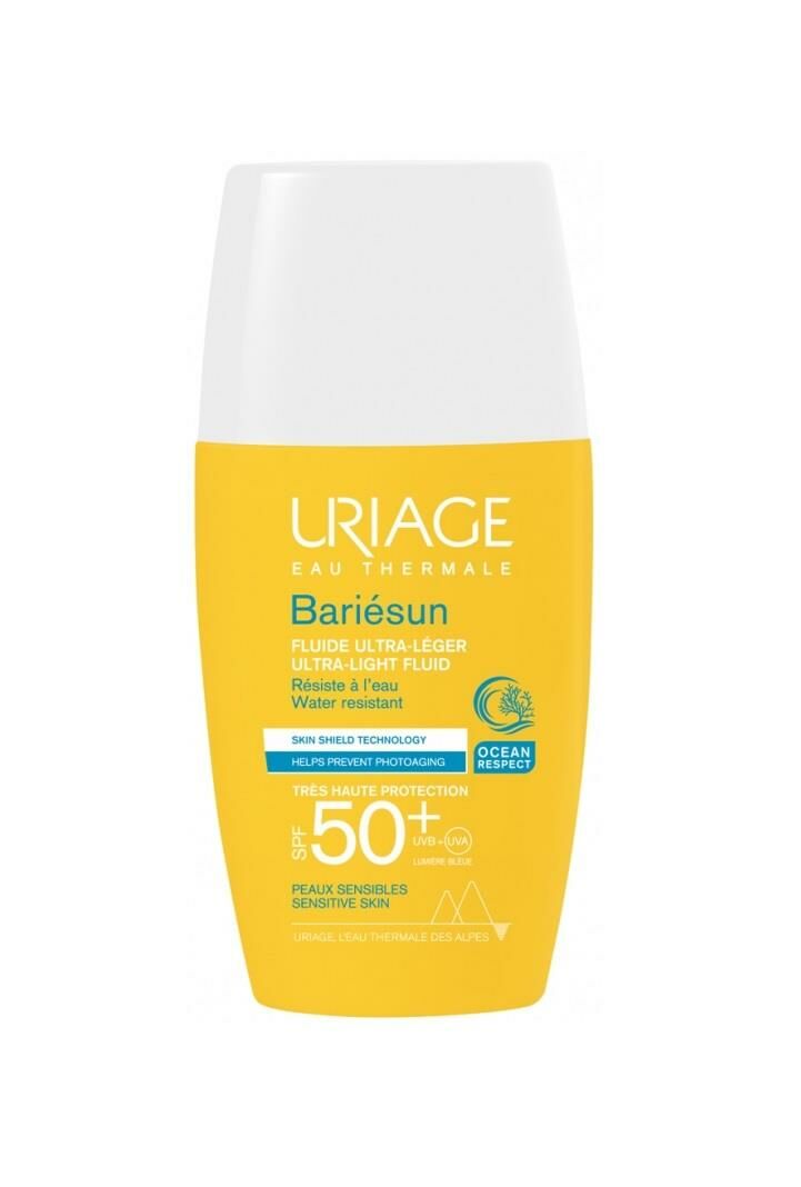 Uriage bariesun ultra light sunscreen fluid spf50+ 30ml - Glamourous Grace