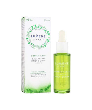Lumene Sebum Balancing Serum - Vegan, Paraben-Free Oily Skin Care for Reduced Shine & Pores - Glamourous Grace