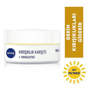 Nivea Anti-Wrinkle Face Cream for Mature Skin 55+ - Deep Moisturization & UV Protection - Glamourous Grace