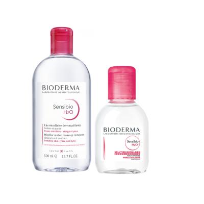 Bioderma Sensibio H2O Micellar Water Set for Sensitive Skin - Gentle Makeup Remover, Hypoallergenic & Fragrance-Free, 500ml + 100ml - Glamourous Grace