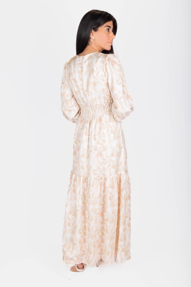 Valentina Dress (Beige) - Glamourous Grace