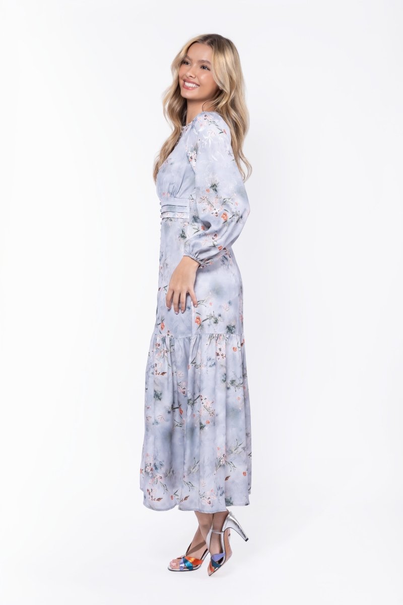 Valentina Dress (Blue Grey) - Glamourous Grace