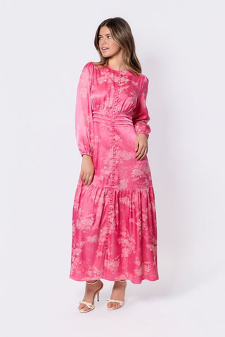 Valentina Dress (Coral Peach)