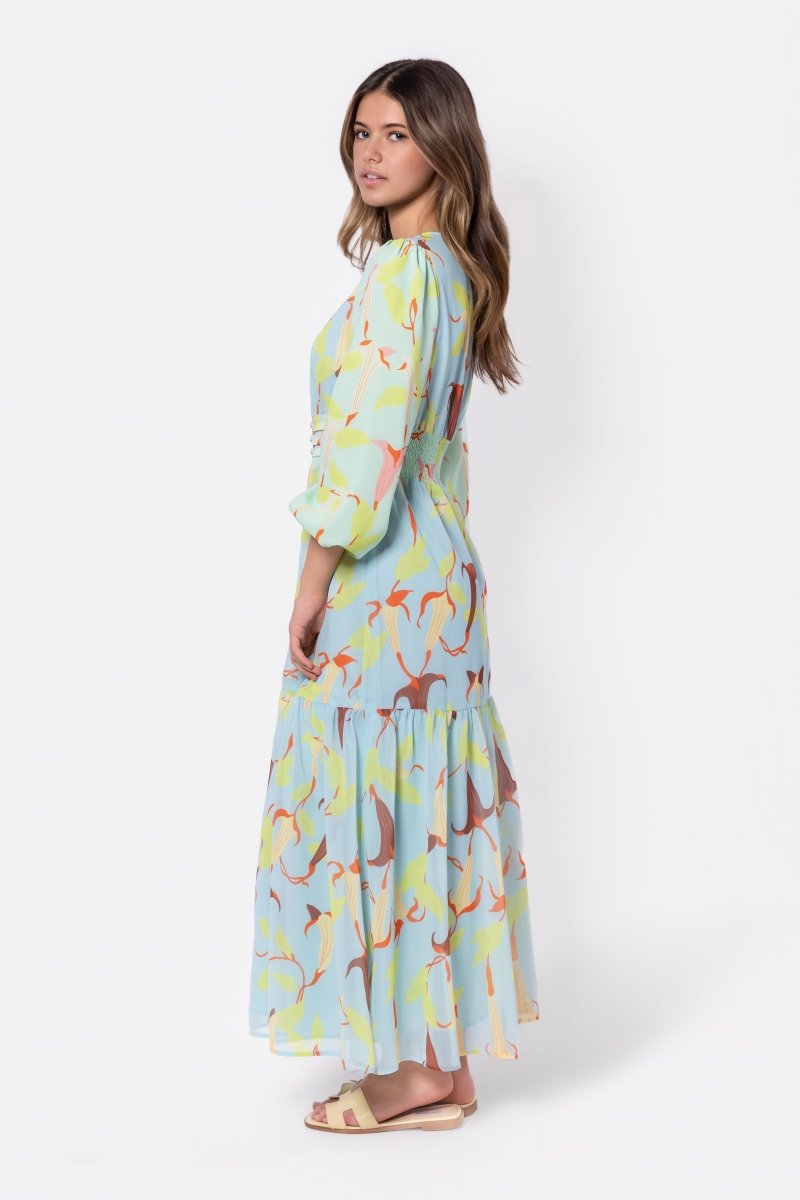 Valentina Dress (Green Blue) - Glamourous Grace