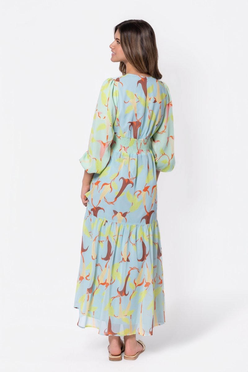 Valentina Dress (Green Blue) - Glamourous Grace