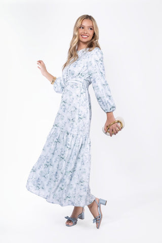 Valentina Dress (Green Flower)