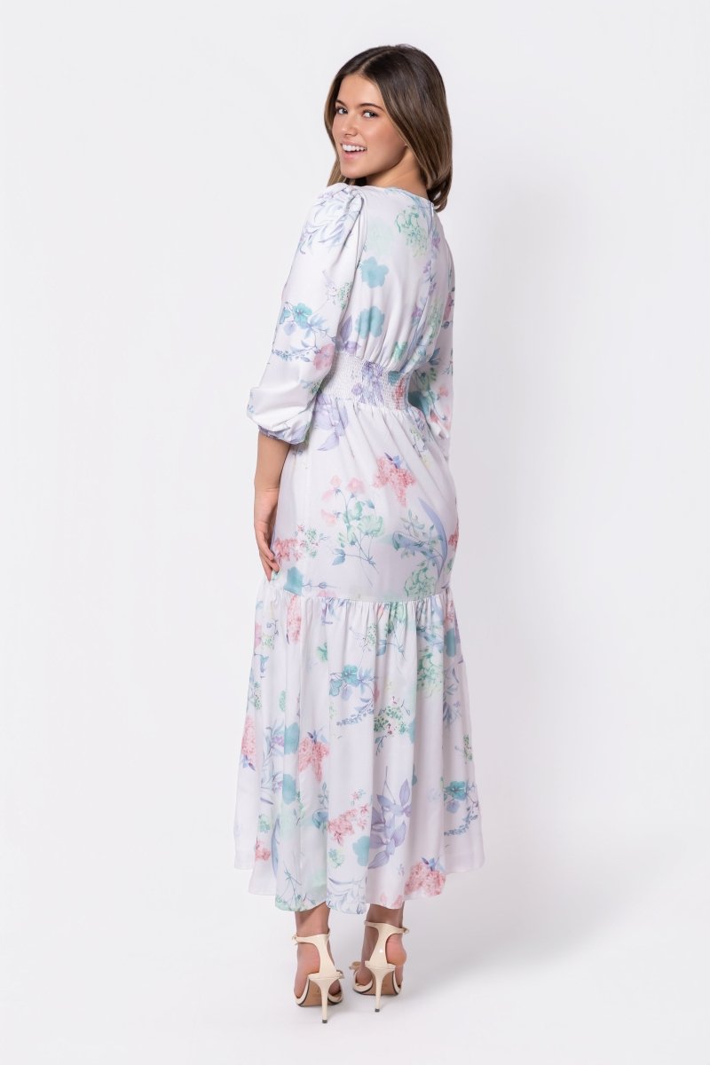 Valentina Dress (Ivory Green) - Glamourous Grace