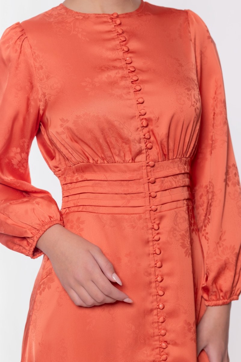 Valentina Dress (Orange) - Glamourous Grace