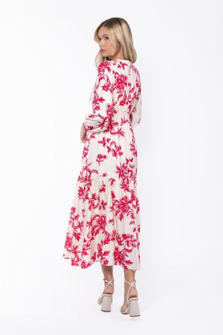 Valentina Dress (White/Pink)