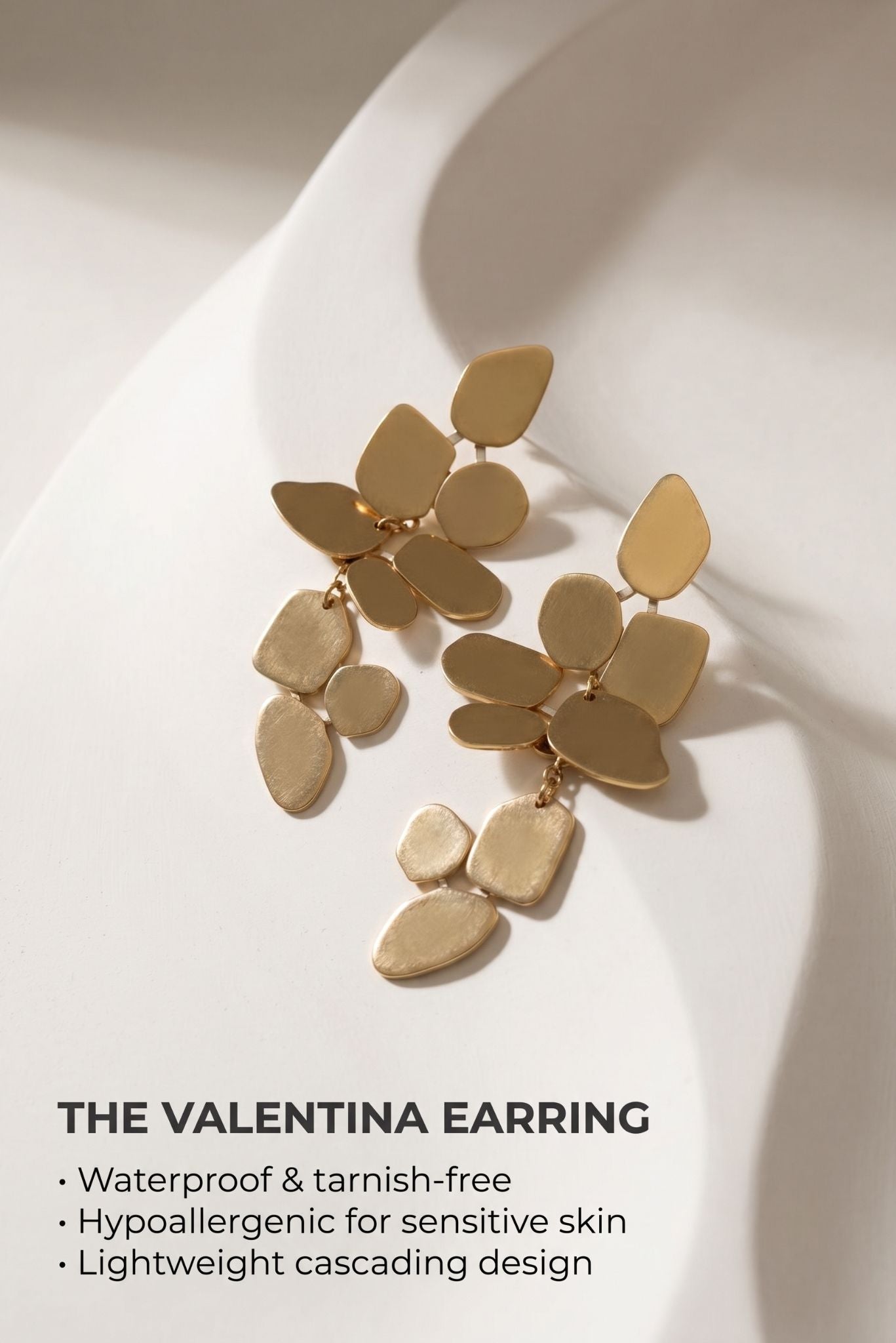 Valentina Waterproof Statement Dangle Earring - Glamourous Grace