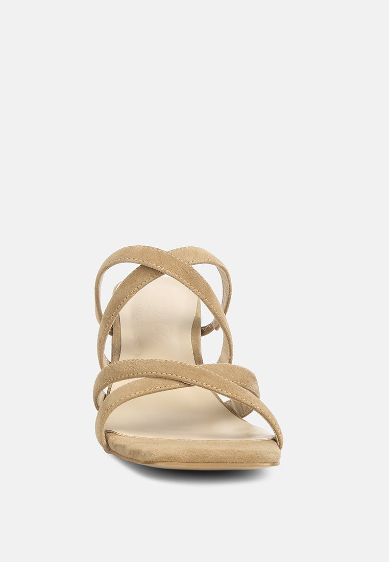 Valentina Strappy Casual Block Heel Sandals - Glamourous Grace