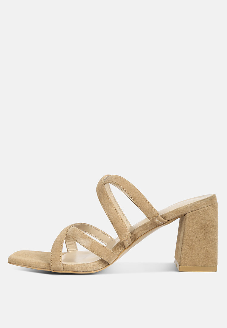 Valentina Strappy Casual Block Heel Sandals - Glamourous Grace