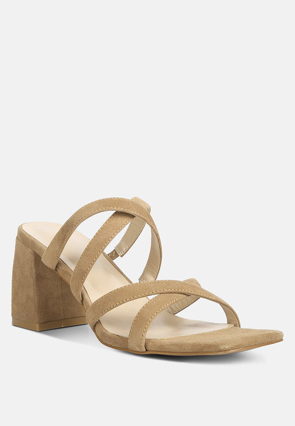 Valentina Strappy Casual Block Heel Sandals - Glamourous Grace