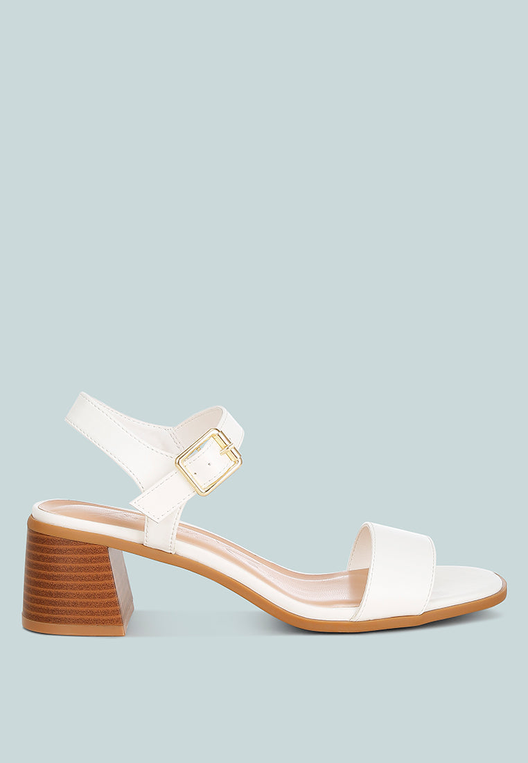Varya Stacked Heel Sandals - Glamourous Grace
