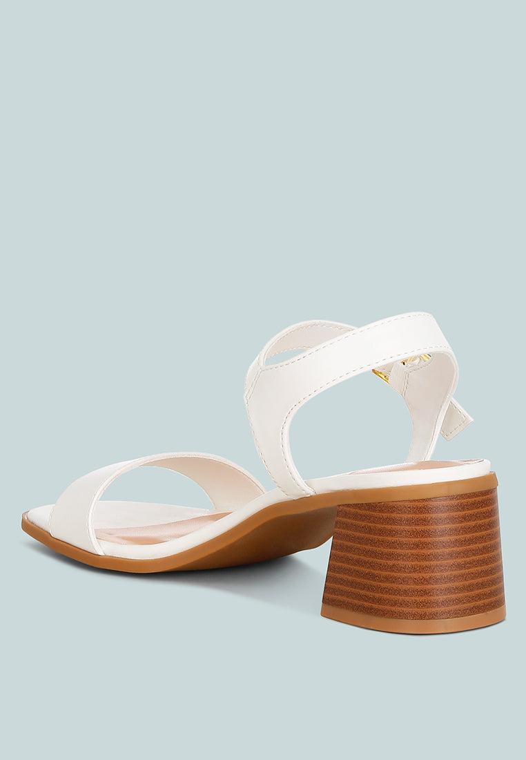 Varya Stacked Heel Sandals - Glamourous Grace