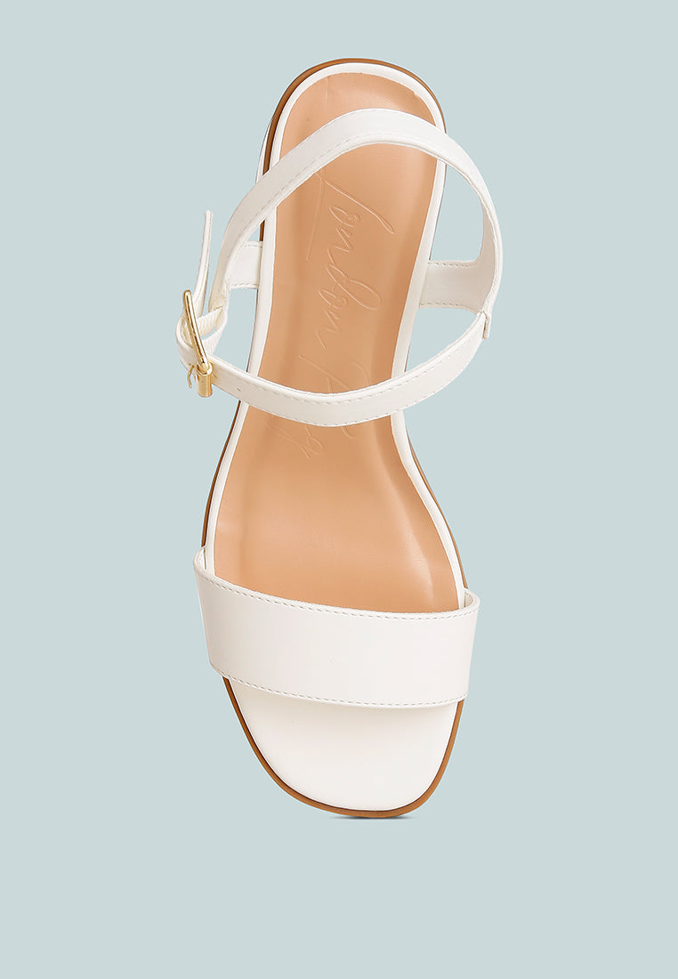 Varya Stacked Heel Sandals - Glamourous Grace