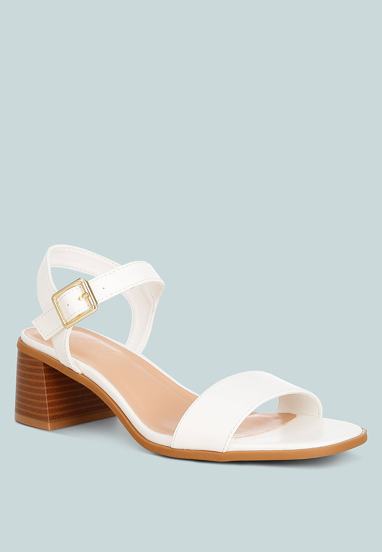 Varya Stacked Heel Sandals - Glamourous Grace