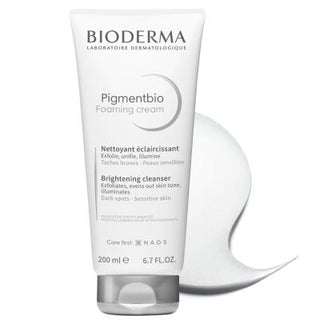Bioderma Pigmentbio Foaming Cream Cleanser for Sensitive Skin - Gentle, Dermatologically Tested, 6.76 fl oz - Glamourous Grace