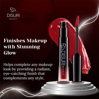 DISURI Beauty Glossy Blast Lip Gloss - Forbidden Red (M61)