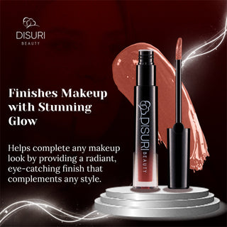 DISURI Beauty Glossy Blast Lip Gloss - Hot Cocoa (M11)