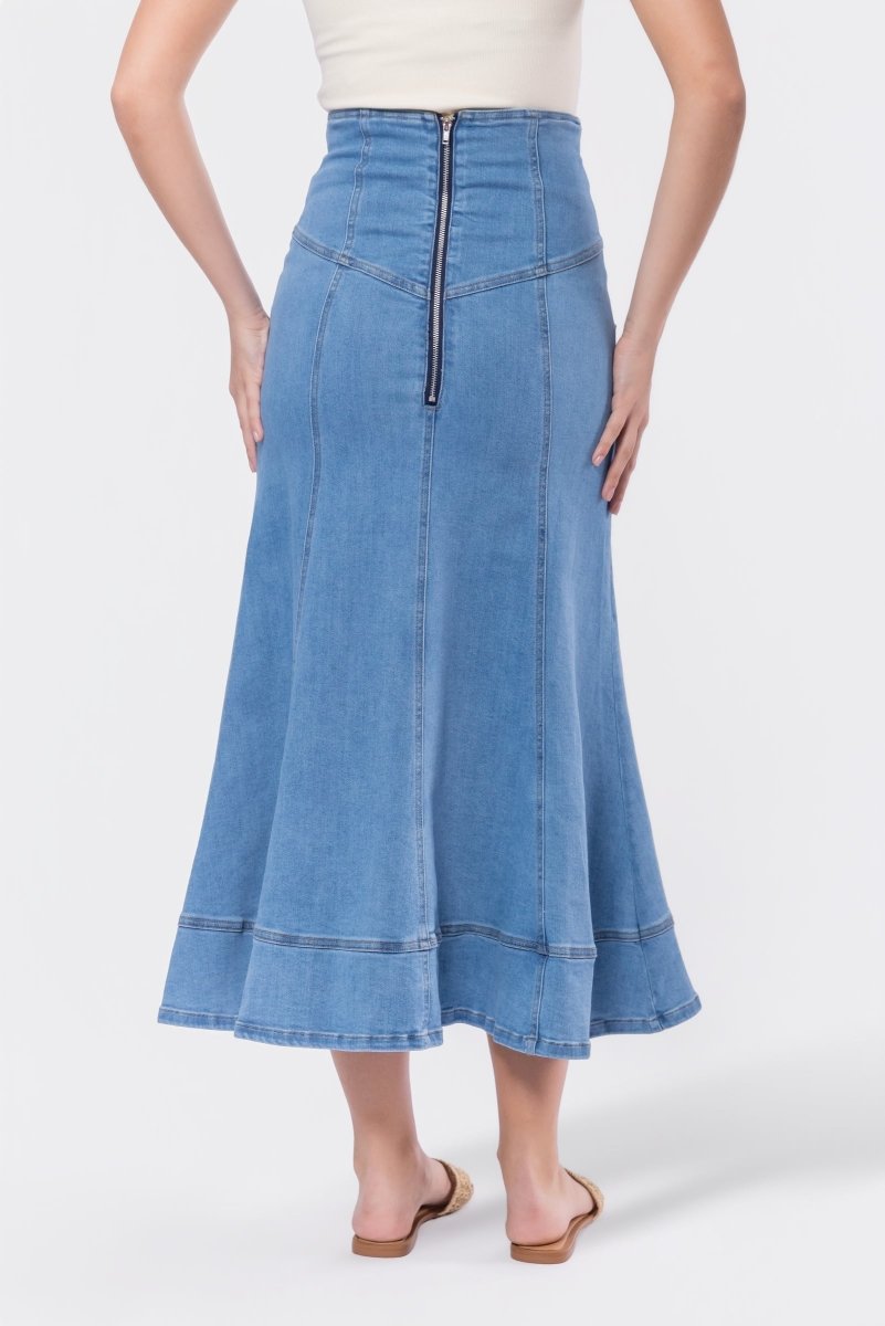 Vera Skirt (Blue) - Glamourous Grace