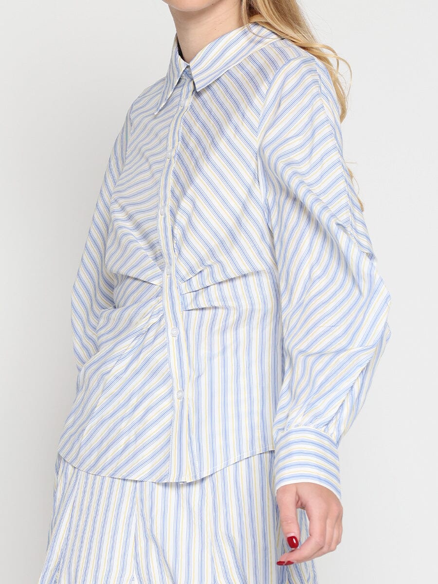 Vertical and Horizontal Striped Shirt - Glamourous Grace