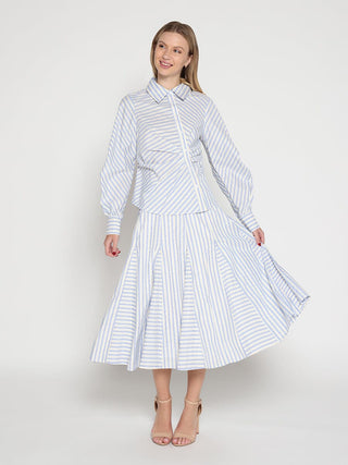 Vertical and Horizontal Striped Shirt