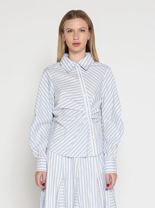 Vertical and Horizontal Striped Shirt