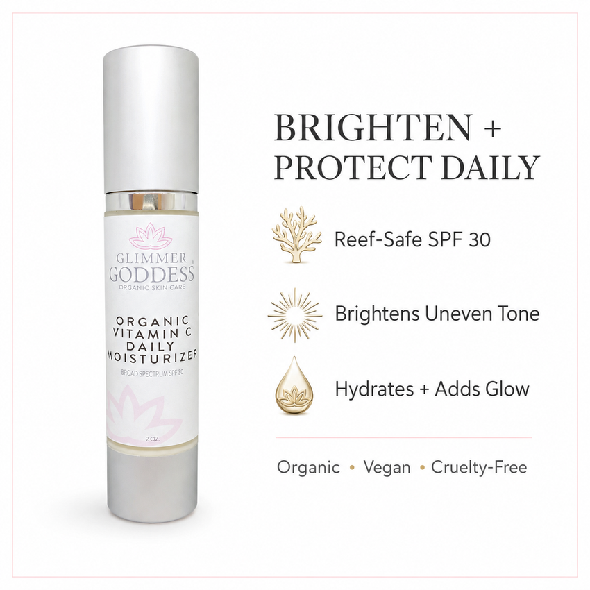 Organic Vitamin C Daily Moisturizer SPF 30 – Brightening Formula - Glamourous Grace