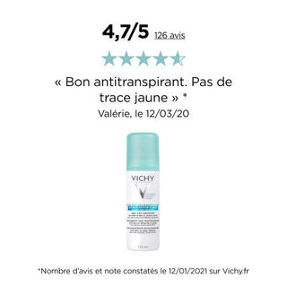 Vichy 48H Anti-Perspirant Aerosol Deodorant, No Marks