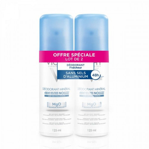 Vichy Mineral 48H Deodorant Aerosol Set of 2