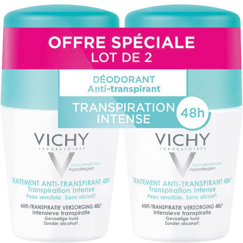 Vichy Anti-Transpirant Sensitive Skin Roll-On Set of 2