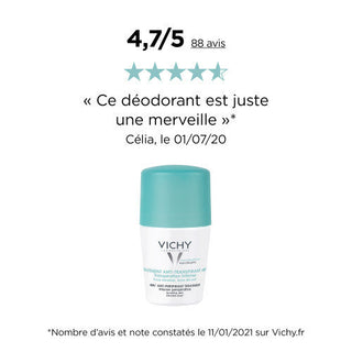 Vichy Anti-Transpirant Sensitive Skin Roll-On Set of 2