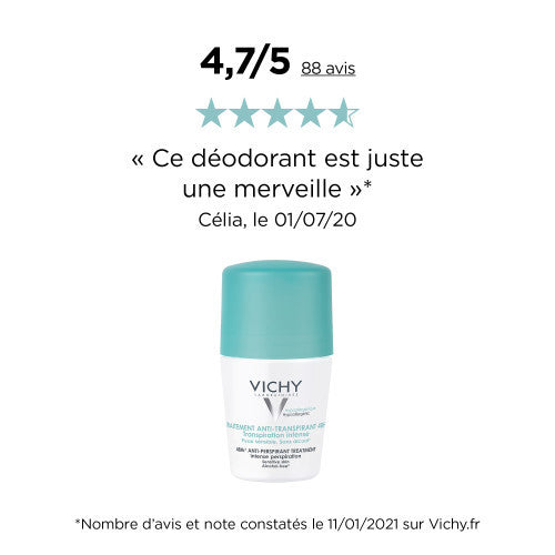 Vichy Anti-Transpirant Sensitive Skin Roll-On Set of 2