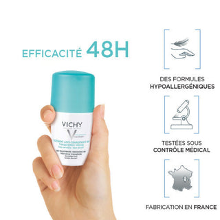 Vichy 48H Anti-Perspirant Roll-On Deodorant Bille