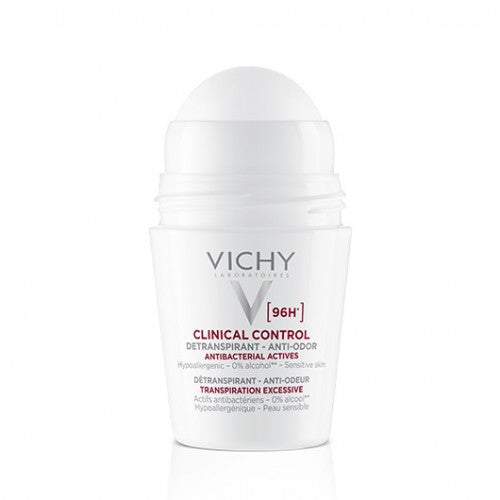 Vichy Clinical Control 48H Roll-On Deodorant - Pack of 2