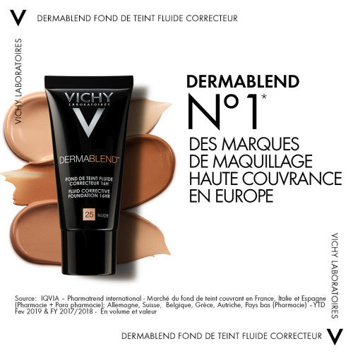 Vichy Dermablend Corrective Fluid Foundation Shade 20