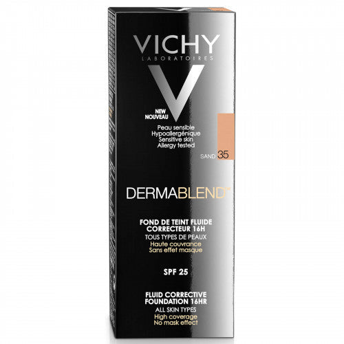 Vichy Dermablend Corrective Fluid Foundation Shade 35 Sand