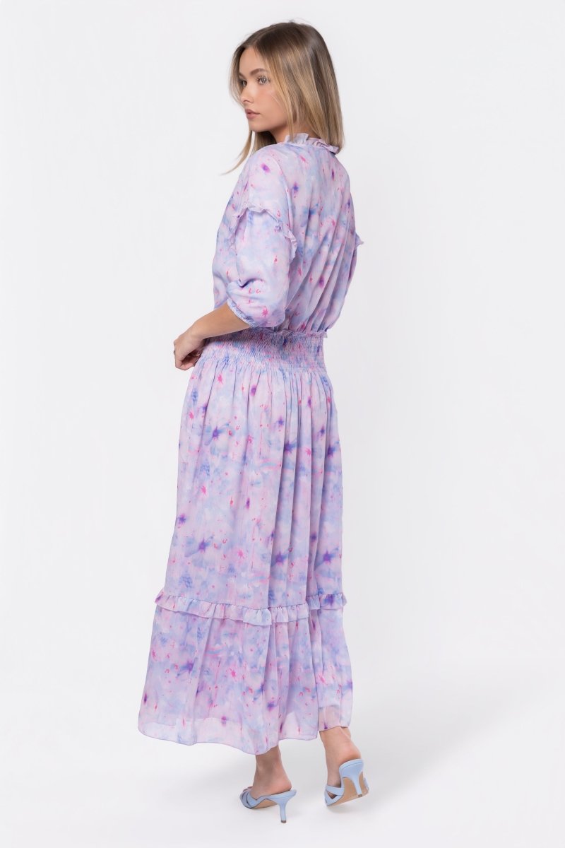 Victoria Dress (Blue Pink) - Glamourous Grace