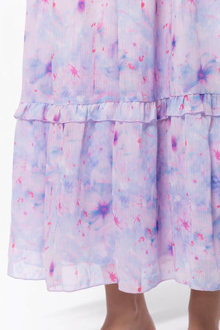 Victoria Dress (Blue Pink)