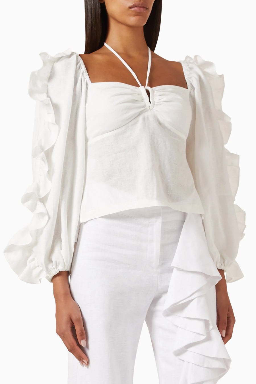 VIENTO TOP IN WHITE - Glamourous Grace