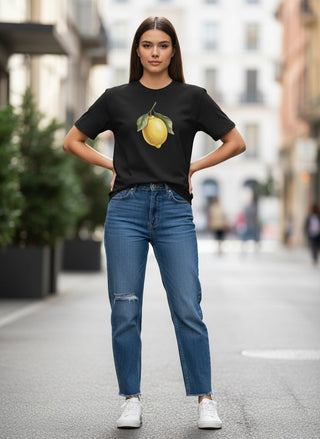 Juicy Citrus Lemon Cotton T-Shirt